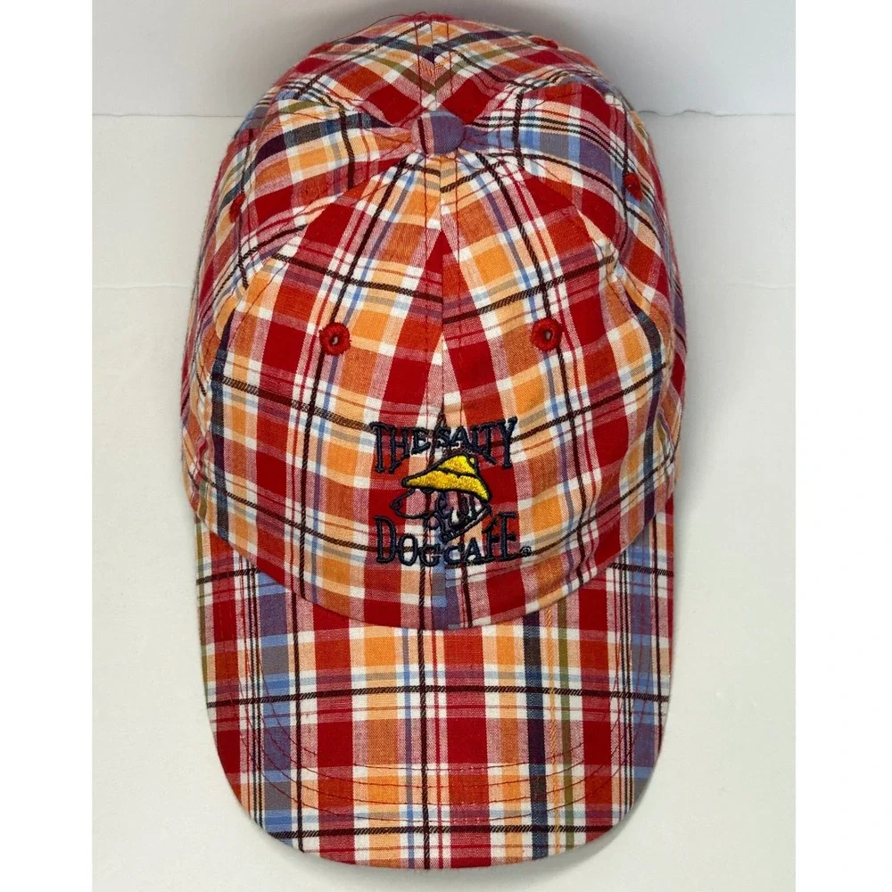 The Salty Dog Cafe Hat Youth Plaid Baseball Cap‎ Kids Apparel Hilton Head
